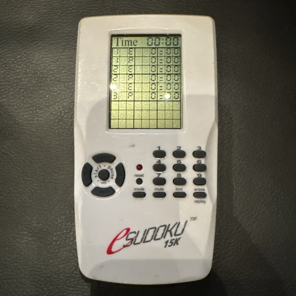 Vintage  eSudoku 15K   video game Electronic Handheld  TESTED